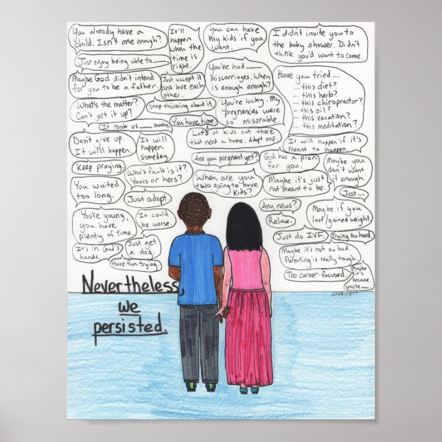 Poster Nous avons persisté (infertilité) (Devant)