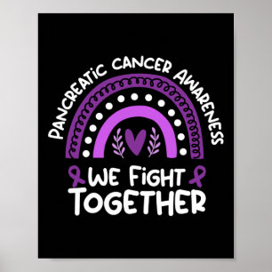Poster Nous combattons ensemble Sensibilisation au cancer