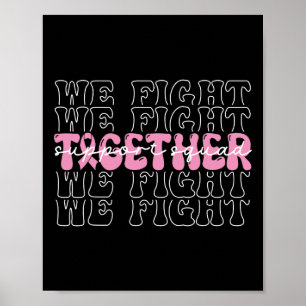 Poster Nous combattons ensemble Soutien à la sensibilisat