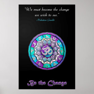 Poster Nous devons devenir le changement que nous voulons