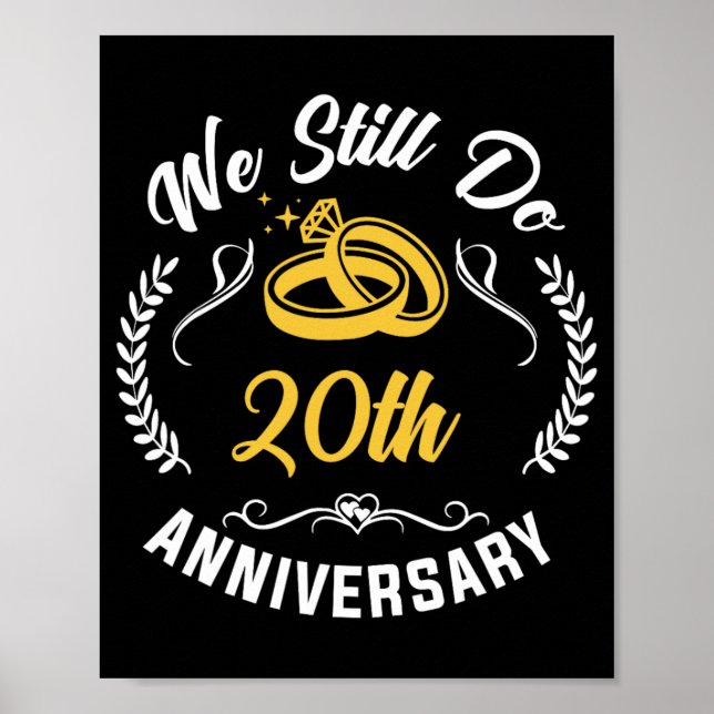 Poster Nous faisons encore 20 ans de jumelage couple 20e  (Devant)