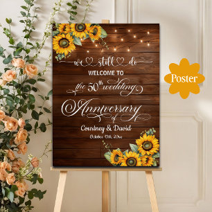 Poster Nous Faisons Encore 50ème Anniversaire Mariage