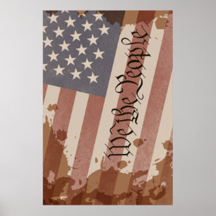 Poster Nous la Constitution populaire des États-Unis