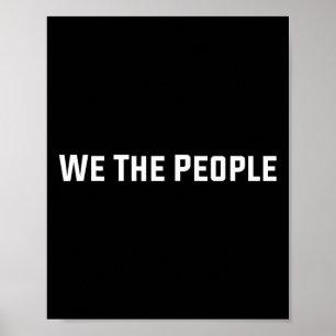 Poster Nous Le Peuple Constitution États-Unis Trump Pro