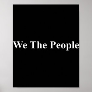 Poster Nous Le Peuple États-Unis Démocratie Trump Protest