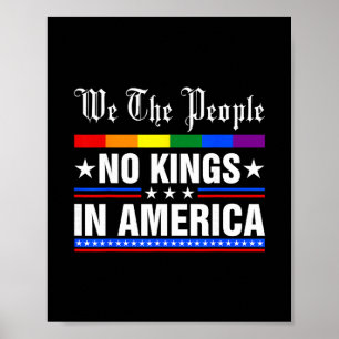 Poster Nous Le Peuple Pas De Rois En Amérique Anti-trump