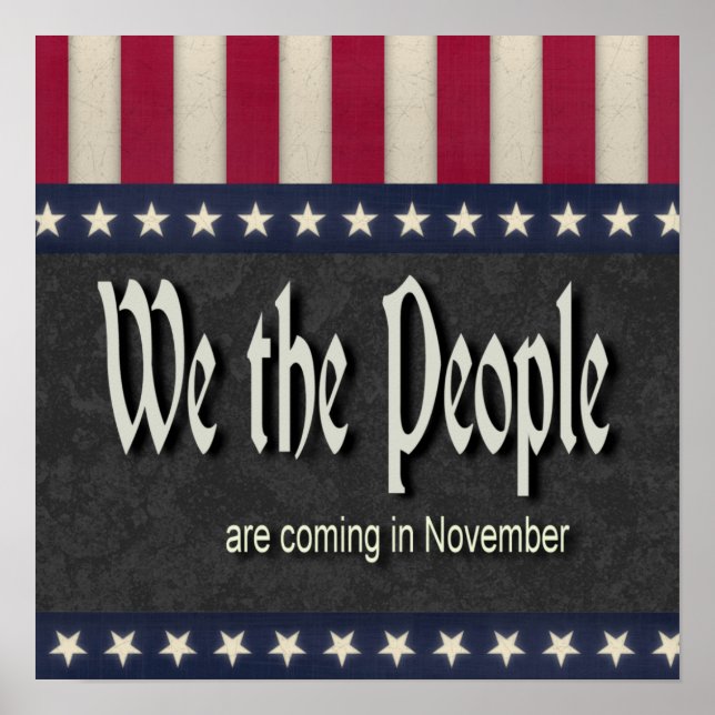 Poster Nous, le peuple, sommes venus en novembre (Devant)
