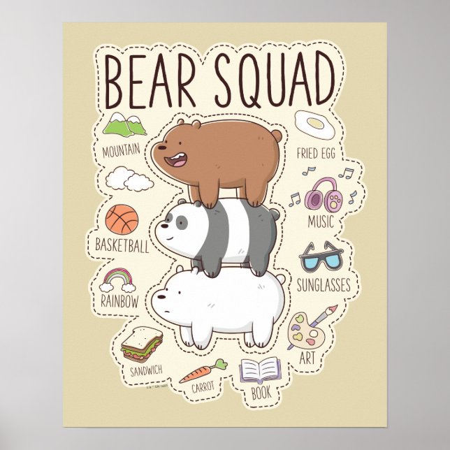 Poster Nous les ours nus - Journal des équipes d'ours (Devant)