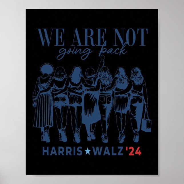 Poster Nous Ne Retournons Pas Kamala Harris Waltz 24 Mada (Devant)