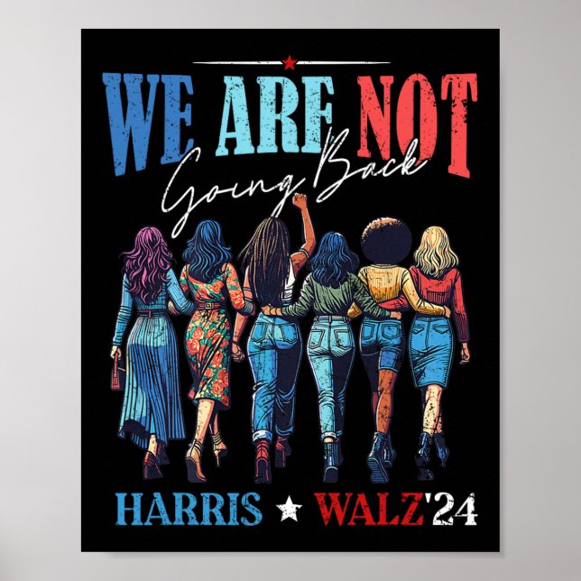 Poster Nous Ne Retournons Pas Kamala Harris Waltz 24 Mada (Devant)
