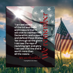 POSTER NOUS NOUS RAPPELONS, NOUS SOMMES RECONNAISSANTS