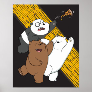 Poster Nous Ours Nus - Dernière tranche de pizza