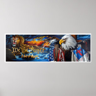 Poster nous peinture d'iterum de personnes la pleine