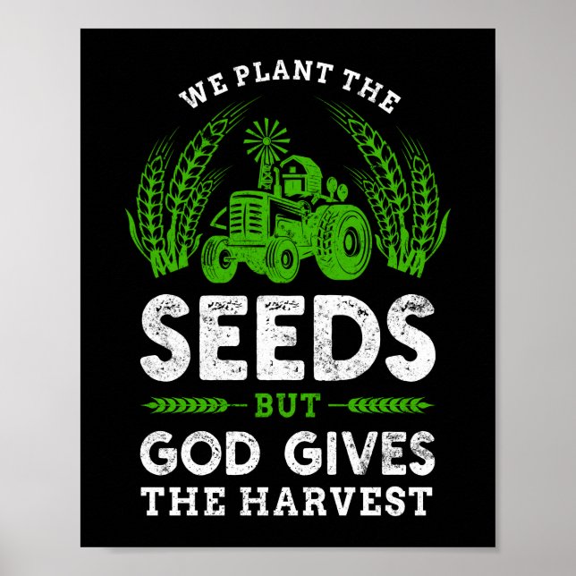 Poster Nous Plantes Semences Dieu Donne La Vie Agricole D (Devant)