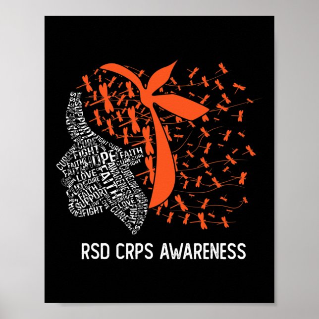 Poster Nous Portons Orange Pour RSD CRPS Sensibilisation  (Devant)