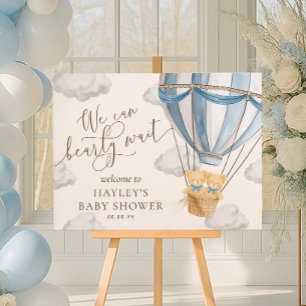 Poster Nous pouvons à peine attendre Jumeaux Baby Shower