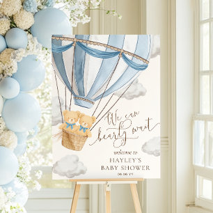 Poster Nous pouvons à peine attendre Jumeaux Baby Shower