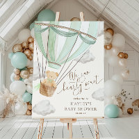 Nous pouvons à peine attendre la Baby Shower vert