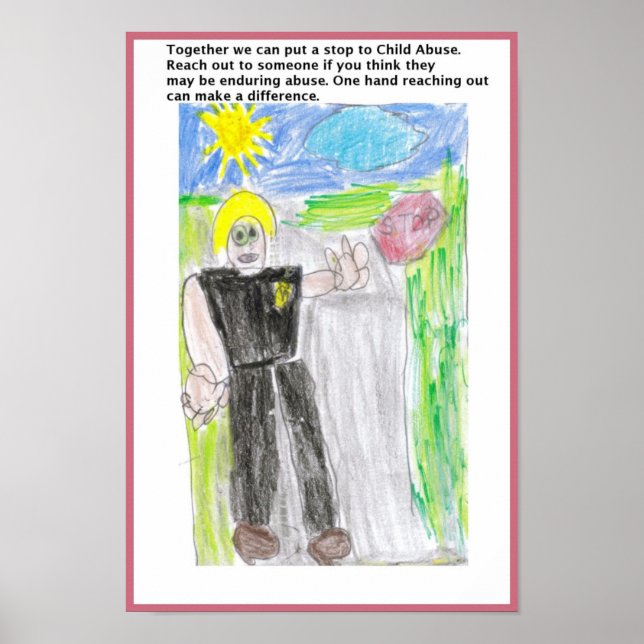 Poster Nous pouvons arrêter l'affiche sur la maltraitance (Devant)