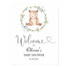 Nous pouvons attendre baby shower signe de bienven