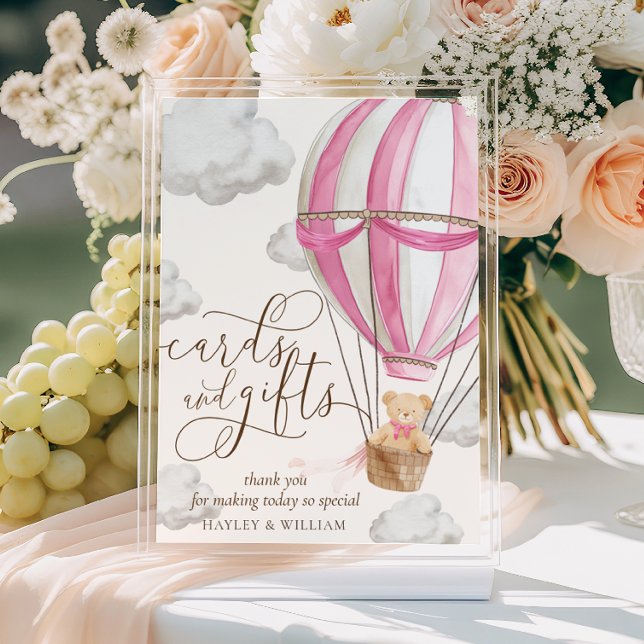 Poster Nous pouvons attendre rose Teddy Cartes d'ours et  (Créateur téléchargé)