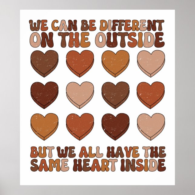 Poster Nous pouvons être différents à l'extérieur (Devant)