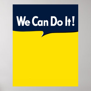 Poster Nous pouvons le faire Bulle graphique de Rosie
