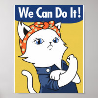 Nous Pouvons Le Faire ! Chat blanc Rosie le Rivete