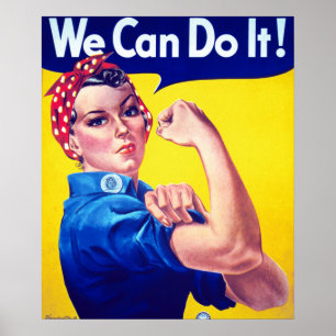 Poster Nous pouvons le faire la deuxième guerre mondiale 