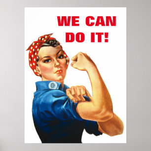 Poster Nous pouvons le faire la deuxième guerre mondiale 