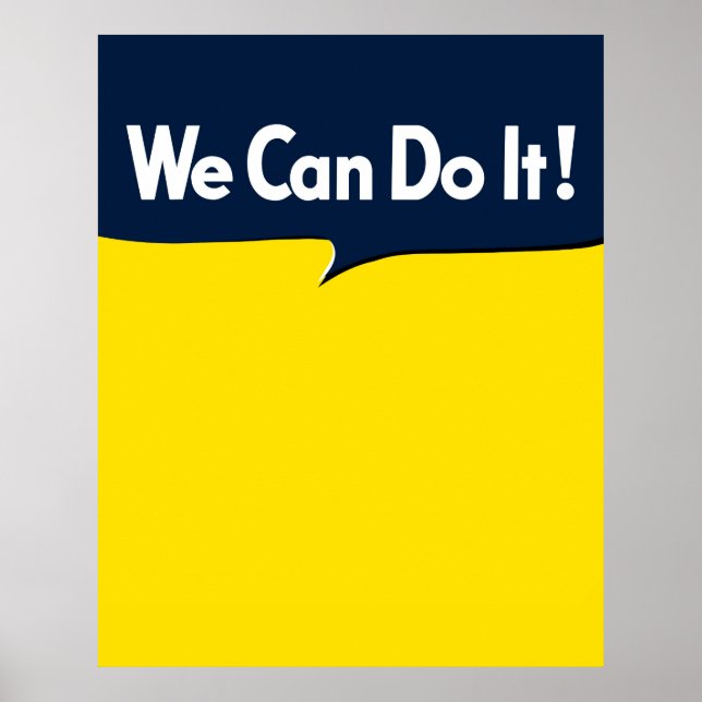 Poster Nous pouvons le faire Rosie Graphic Bubble (Devant)