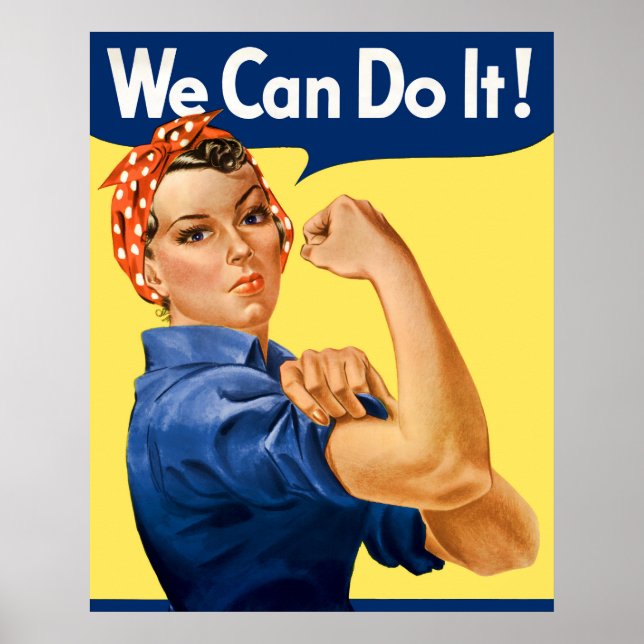 Poster Nous Pouvons Le Faire ! Rosie la riveteuse (Devant)