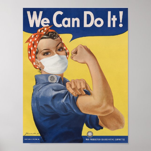 Poster Nous Pouvons Le Faire ! Rosie la riveteuse (Devant)