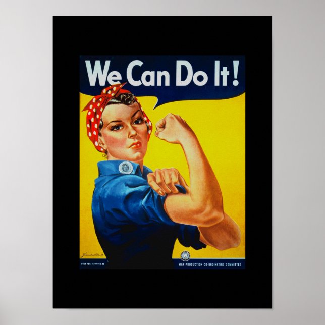 Poster Nous pouvons le faire Rosie l'affiche du Riveter (Devant)