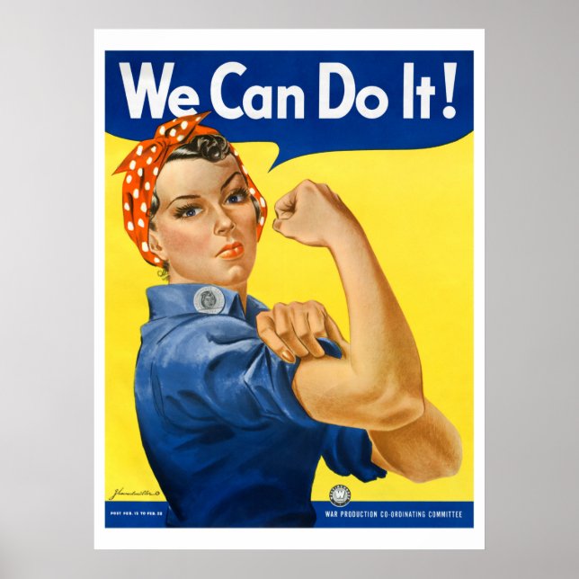 Poster Nous Pouvons Le Faire ! Rosie le Riveter WPA Vinta (Devant)
