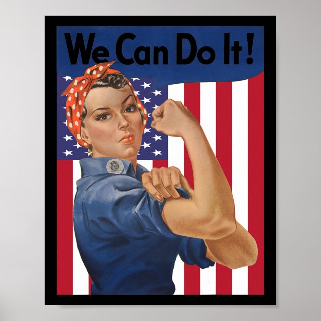 Poster Nous Pouvons Le Faire Rosie Riveter Feminist Usa D (Devant)