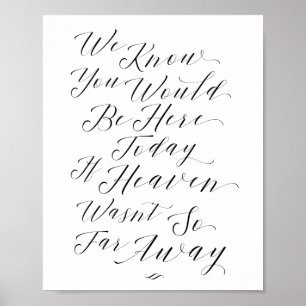 Poster Nous Savons Que Vous Seriez Ici Script Signal Memo