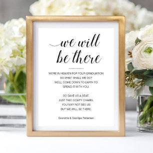 Poster Nous Serons Là Mémorial Seat Noms Graduation