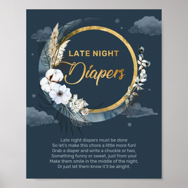 Poster Nous sommes au-dessus de la lune Late Night Diaper (Devant)