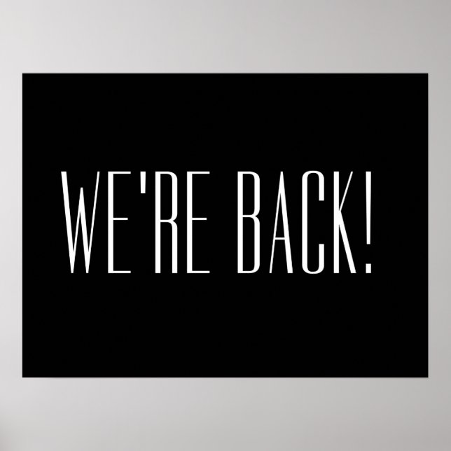 Poster Nous sommes de retour noirs (Devant)