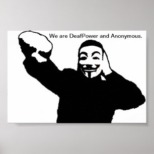 Poster Nous sommes DeafPower et Anonymous.