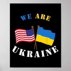 Poster Nous sommes en Ukraine Chemise Soutien Ukraine Rig