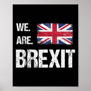 Poster Nous Sommes Le Brexit, Le Drapeau D'Union Jack, La