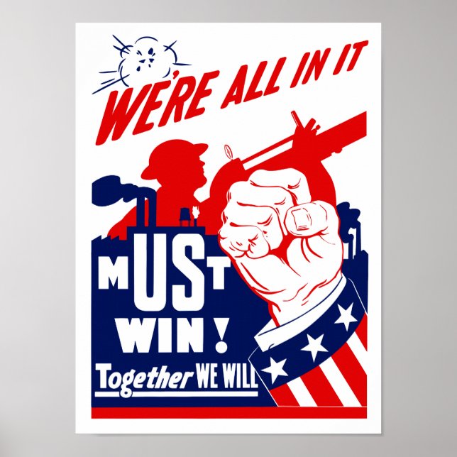 Poster Nous sommes tous dans la même veine — 2ÈME GUERRE  (Devant)