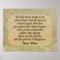 Nous tenons ces vérités - citation de Jefferson - 