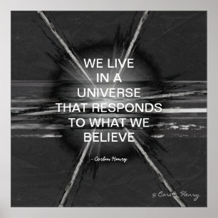 Poster Nous Vivons Dans Un Univers