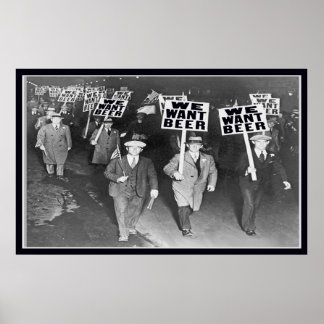 POSTER NOUS VOULONS DE LA BIÈRE !