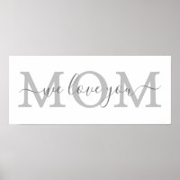 nous vous aimons maman mère minimaliste maison pos
