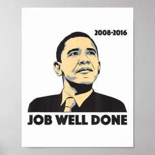 Poster Nous Vous Manquerons Travail Bien Fait Président O