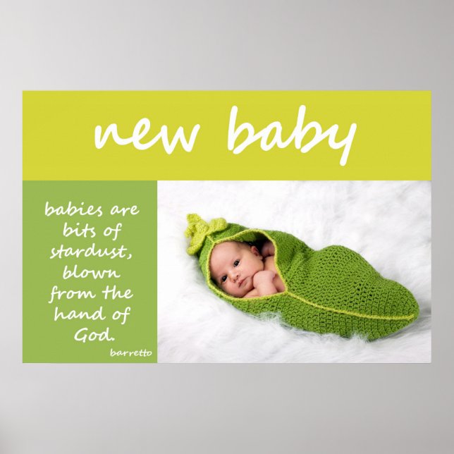 Poster Nouveau bébé (Devant)